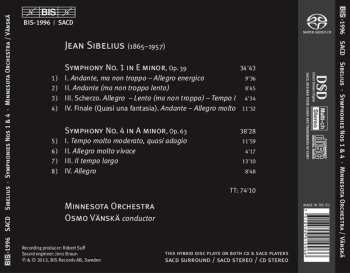 SACD Jean Sibelius: Symphonies 1 & 4 474917