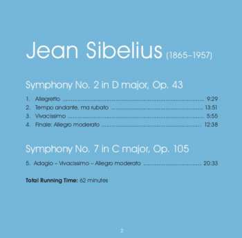 SACD Jean Sibelius: Symphonies 2 & 7 304835