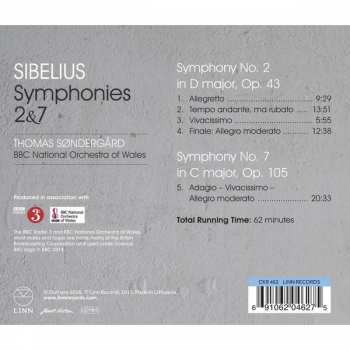CD Jean Sibelius: Symphonies 2 & 7 329815