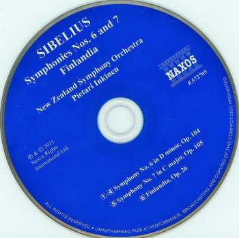 CD Jean Sibelius: Symphonies Nos. 6 And 7, Finlandia 121219