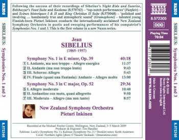 CD Jean Sibelius: Symphonies Nos.1 And 3 190570