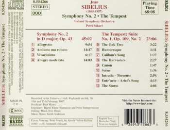 CD Jean Sibelius: Symphony No. 2 • The Tempest, Suite No. 1 284776