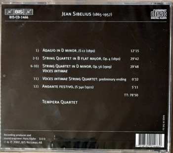 CD Jean Sibelius: String Quartets (1890-1922) 377028