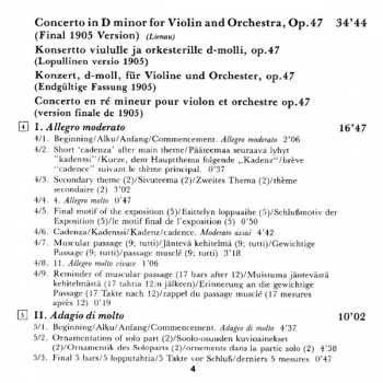 CD Jean Sibelius: Violin Concerto In D Minor, Op. 47 (Both Versions) 177421