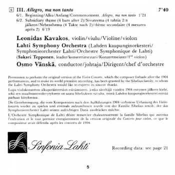 CD Jean Sibelius: Violin Concerto In D Minor, Op. 47 (Both Versions) 177421