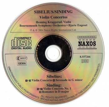 CD Jean Sibelius: Violin Concertos 324637