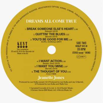 LP Jeanette Jones: Dreams All Come True 135389