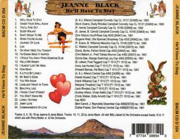 CD Jeanne Black: He'll Have To Stay 471541