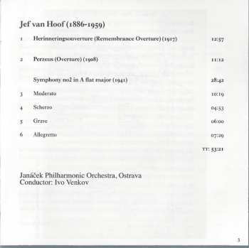 CD Jef Van Hoof: Herinnering (Remembrance) - Overture • Perzeus • Symphony No. 2 305384