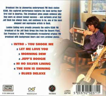 CD Jeff Beck: Live At The Record Plant San Francisco 1968 431329