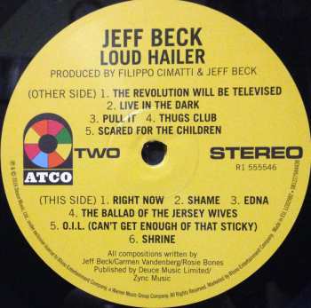 LP Jeff Beck: Loud Hailer 21951