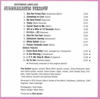 CD Jefferson Airplane: Surrealistic Pillow 35207