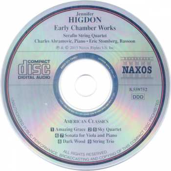 CD Jennifer Higdon: Early Chamber Works 265743