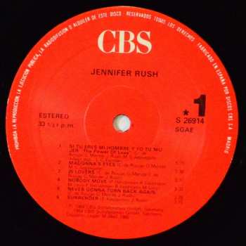 LP Jennifer Rush: Jennifer Rush 543319