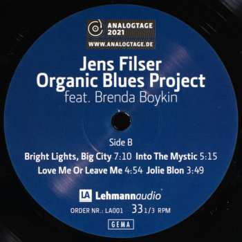 LP Jens Filser Organic Blues Project: Live 2021 LTD 496557
