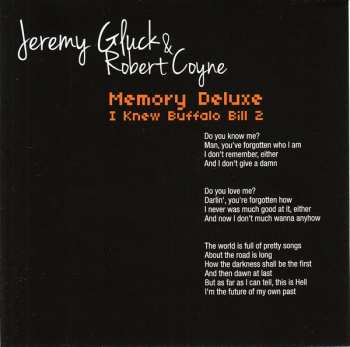 CD Jeremy Gluck: Memory Deluxe. I Knew Buffalo Bill 2 285764
