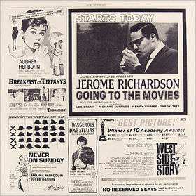 Album Jerome Richardson: Going To The Movies