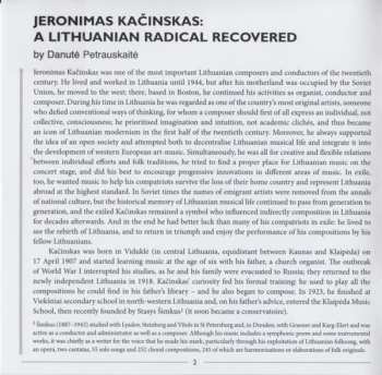 CD Jeronimas Kačinskas: Chamber And Instrumental Music 541697