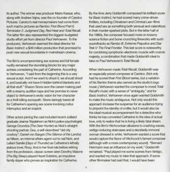 2CD Jerry Goldsmith: Basic Instinct  (Original Motion Picture Soundtrack)