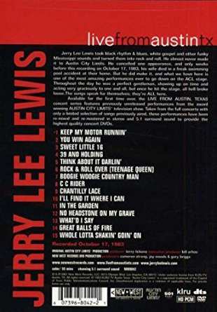 DVD Jerry Lee Lewis: Live From Austin Tx