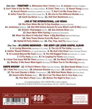 2CD Jerry Lee Lewis: Together/Live At The International, Las Vegas/In Loving Memories - The Jerry Lee Lewis Gospel Album/Keeps Rockin' 470364