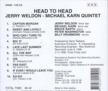 CD Jerry Weldon: Head To Head 527450