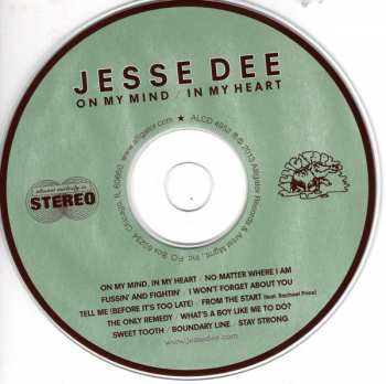 CD Jesse Dee: On My Mind / In My Heart 438442