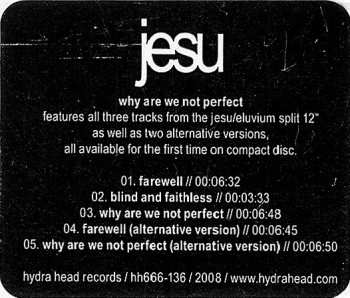 CD Jesu: Why Are We Not Perfect 97224