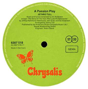 LP Jethro Tull: A Passion Play