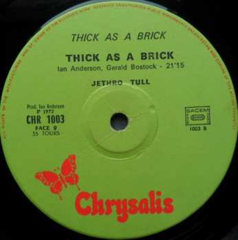 LP Jethro Tull: Thick As A Brick 543050