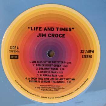 LP Jim Croce: Life And Times CLR 477402