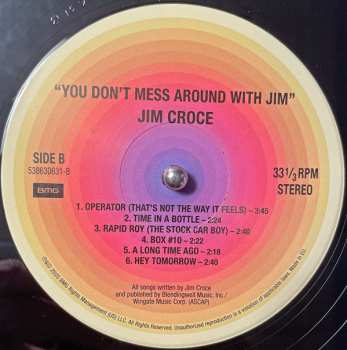 LP Jim Croce: You Don't Mess Around With Jim 41215
