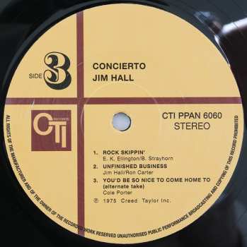 2LP Jim Hall: Concierto LTD 70336