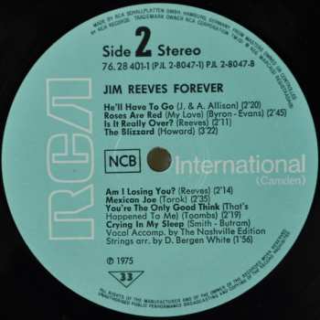 2LP Jim Reeves: Forever