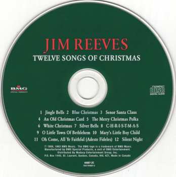 CD Jim Reeves: Twelve Songs Of Christmas 112138