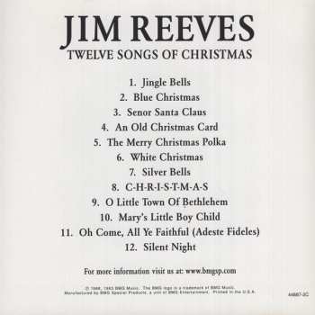 CD Jim Reeves: Twelve Songs Of Christmas 112138