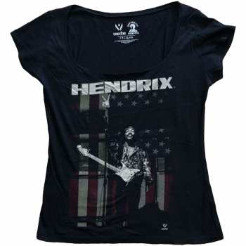 Merch Jimi Hendrix: Dámské Tričko Peace Flag  XL