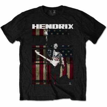 Merch Jimi Hendrix: Jimi Hendrix Kids T-shirt: Peace Flag (11-12 Years) 11-12 let