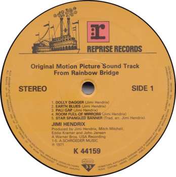 LP Jimi Hendrix: Rainbow Bridge - Original Motion Picture Sound Track 505622