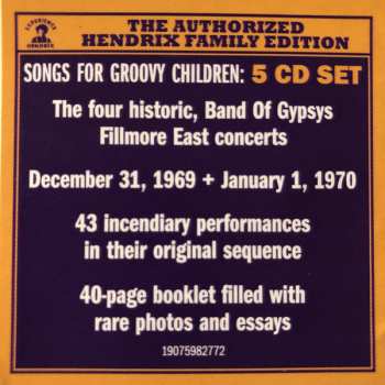 5CD Jimi Hendrix: Songs For Groovy Children (The Fillmore East Concerts) 33547