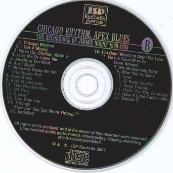 4CD Jimmie Noone: Chicago Rhythm - Apex Blues (The Recordings Of Jimmie Noone 1923-1943) 354439