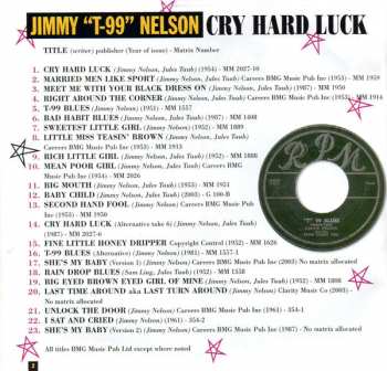 CD Jimmy Nelson: Cry Hard Luck - The RPM and Kent Recordings 1951-61 95096
