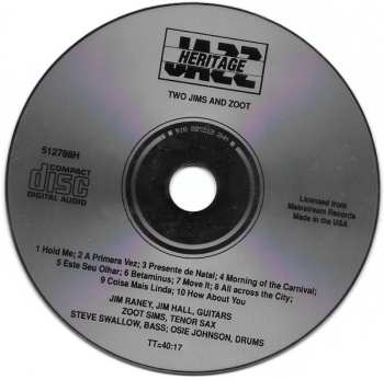 CD Jimmy Raney: Two Jims And Zoot