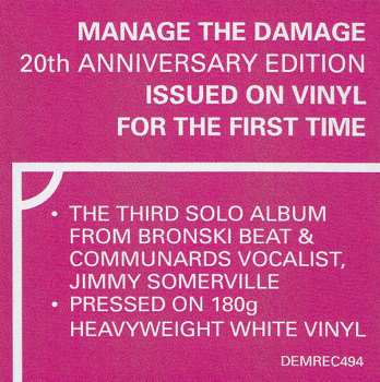 LP Jimmy Somerville: Manage The Damage CLR 60575