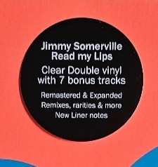 2LP Jimmy Somerville: Read My Lips CLR 483251