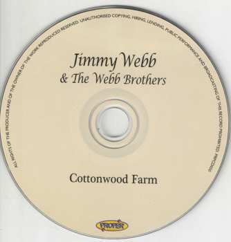 CD Jimmy Webb & The Webb Brothers: Cottonwood Farm 476300