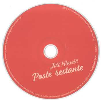 CD Jiří Hlaváč: Poste Restante 524878