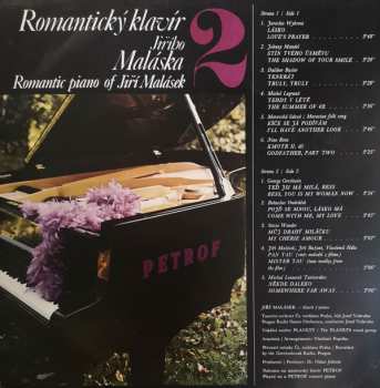 LP Jiří Malásek: Romantický Klavír Jiřího Maláska | 2 (Romantic Piano Of Jiří Malásek | 2) 467782
