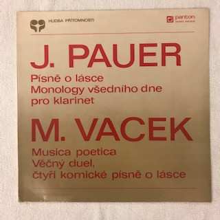 Jiří Pauer: Songs Of Love / Musica Poetica