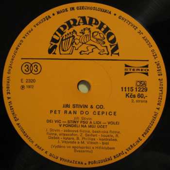 LP Jiří Stivín & Co. Jazz System: 5 Ran Do Čepice